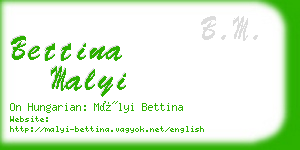 bettina malyi business card
